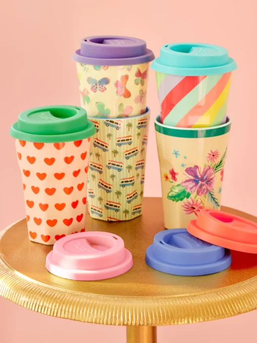 RICE siliconen deksel, soft pink, coral, lavender, deksel, melamine cup, RICE, wonderzolder.nl