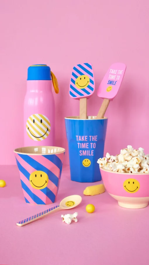 Smiley plate, RICE, kinderservies, wonderzolder