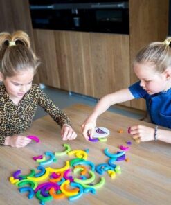 Snelle bogen spel, BS Toys, Smart game, Houten spel, regenboog, wonderzolder.nl