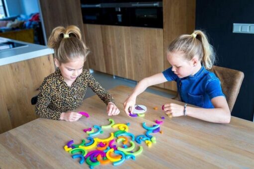 Snelle bogen spel, BS Toys, Smart game, Houten spel, regenboog, wonderzolder.nl