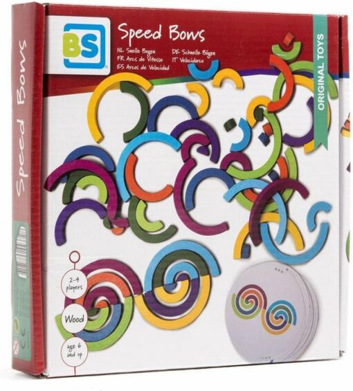 Snelle bogen spel, BS Toys, Smart game, Houten spel, regenboog, wonderzolder.nl