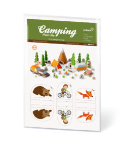 Camping, kamperen, creatief, zomer, pukaca, knutselen, papier, wonderzolder.nl