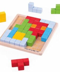 Pattern Blocks, smartgame, Bigjigs, Nabouwen, kleuter onderwijs, wonderzolder.nl