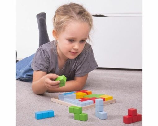 Pattern Blocks, smartgame, Bigjigs, Nabouwen, kleuter onderwijs, wonderzolder.nl