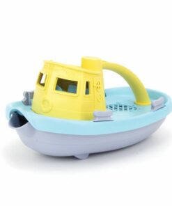 Sleepboot pastel geel, duurzaam, gerecycled, Green Toys, wonderzolder.nl