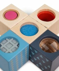 Sensorische blokken, sensor blocks, bigjigs, houten blokken, wonderzolder.nl