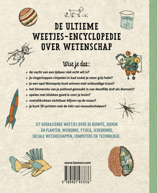 boek 321 superslimme wetenschap dingen, encyclopedie, weetjes, quest, wonderzolder.nl