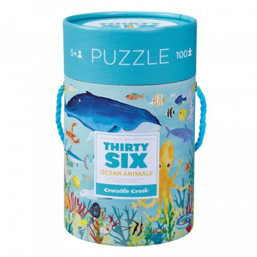 36 oceaan dieren puzzel, thirty six puzzle, ocean animals, crocodile creek, wonderzolder.nl