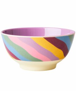 de wonderzolder rice kom funky stripes