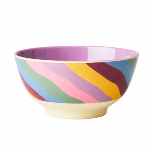 de wonderzolder rice kom funky stripes