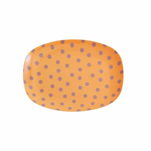 de wonderzolder rice plate lavender dots