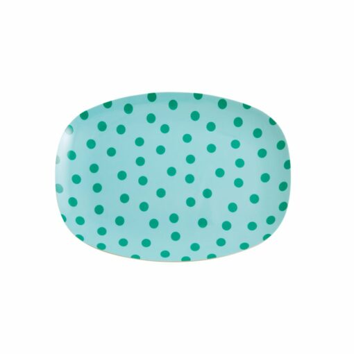 de wonderzolder rice plate green dots