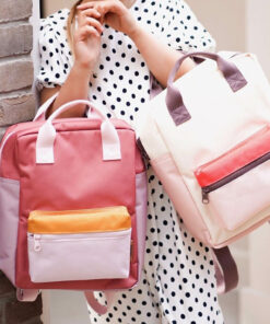 colorblock tas vintage pink engelpunt de wonderzolder