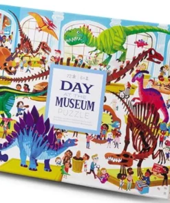 72 pcs Day at the Dino museum, Dino, Dinosaurus, Crocodile Creek, puzzelen, puzzle, wonderzolder.nl