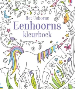 Eenhoorn, kleurboek, kleuren, unicorn, usborne, wonderzolder.nl