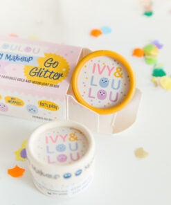 Go glitter giftset, giftset, speel make up, kinder make up, moonlight silver, fairydust gold, ivy&loulou, wonderzolder.nl