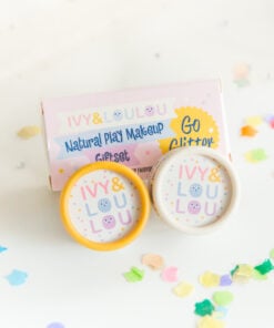 Go glitter giftset, giftset, speel make up, kinder make up, moonlight silver, fairydust gold, ivy&loulou, wonderzolder.nl