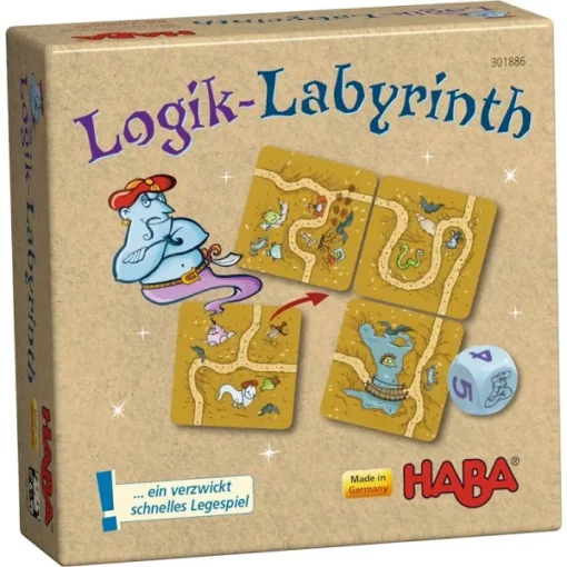 Haba Logik Labyrinth, Haba, Logik Labyrinth, gezelschapsspel, spelletjes, wonderzolder.nl