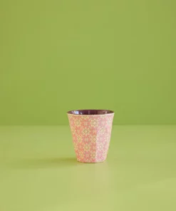 medium cup graphic flower, graphic flower RICE, melamine cup graphic flower, melamine cup, RICE, wonderzolder.nl