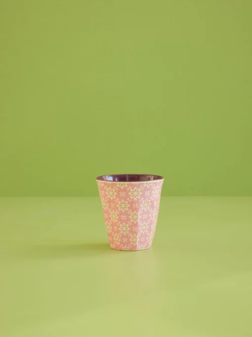 medium cup graphic flower, graphic flower RICE, melamine cup graphic flower, melamine cup, RICE, wonderzolder.nl