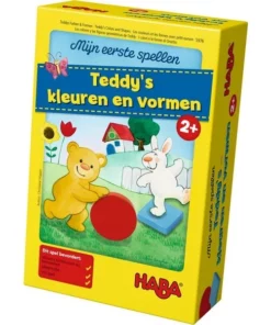 Mijn eerste spellen teddy's kleuren en vormen, haba, spelletjes, gezelschapsspel, teddy's kleuren en vormen, wonderzolder.nl