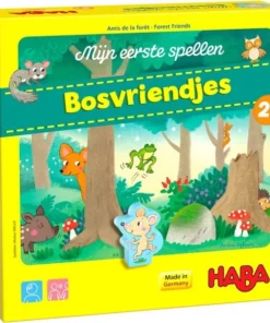 Mijn eerste spellen bosvriendjes, haba, spelletjes, gezelschapsspel, bosvriendjes, wonderzolder.nl