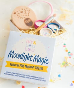 Moonlight magic giftset, giftset, speel make up, kinder make up, butterfly blue, lollypop pink, moonlight silver, ivy&loulou, wonderzolder.nl