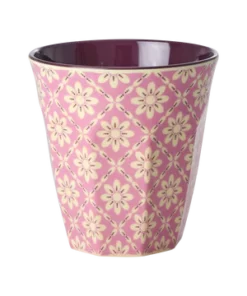 medium cup graphic flower, graphic flower RICE, melamine cup graphic flower, melamine cup, RICE, wonderzolder.nl