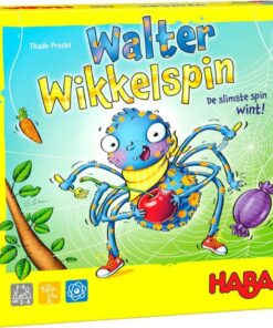 Haba Walter Wikkelspin, Haba, gezelschapsspel, spel, walter wikkelspin, haba, wonderzolder.nl