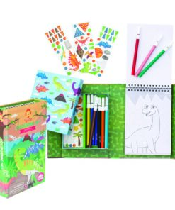 tiger tribe kleurset dino, kleurset, stickers, dinosaurus, tiger tribe, wonderzolder.nl