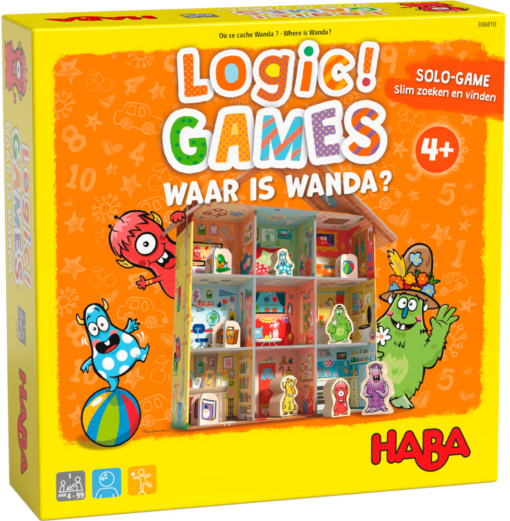 Haba Logic games waar is wanda, logic games, waar is wanda, haba, smartgame, wonderzolder.nl