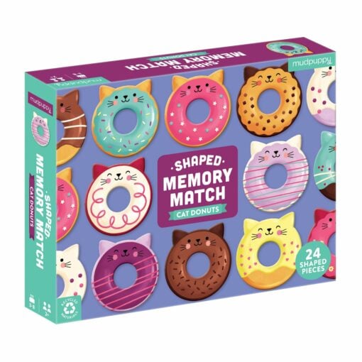 mudpuppy memory cat donuts, memory, donuts, cat donuts, spelletje, gezelschapsspelletje, mudpuppy, wonderzolder.nl