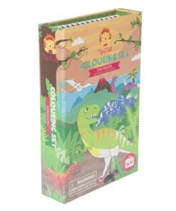 tiger tribe kleurset dino, kleurset, stickers, dinosaurus, tiger tribe, wonderzolder.nl