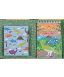 tiger tribe kleurset dino, kleurset, stickers, dinosaurus, tiger tribe, wonderzolder.nl