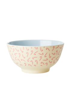 RICE melamine kom zuurstokjes, RICE kom, melamine kom, zuurstokjes, kerstservies, kerst, RICE, wonderzolder.nl