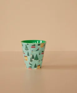 RICE melamine medium cup happy holiday, kerst, kerstbeker, happy holiday, melamine, medium cup, RICE, wonderzolder.nl