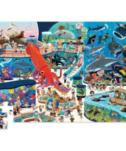 Crocodile Creek puzzel day at the aquarium 72 stukjes, Day at the aquarium, onderwaterwereld, puzzelen, puzzle, puzzel, crocodile creek, wonderzolder.nl