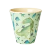 RICE melamine medium cup dino, melamine, dino, dinosaurus, dino beker, RICE, wonderzolder.nl