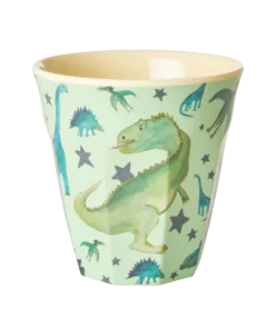 RICE melamine medium cup dino, melamine, dino, dinosaurus, dino beker, RICE, wonderzolder.nl