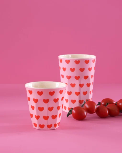 RICE melamine cup large sweet hearts, melamine, large, sweet hearts, RICE, wonderzolder.nl