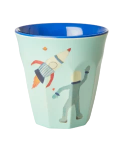 RICE melamine cup medium Space, melamine, kinderbeker, ruimte, space, RICE, wonderzolder.nl