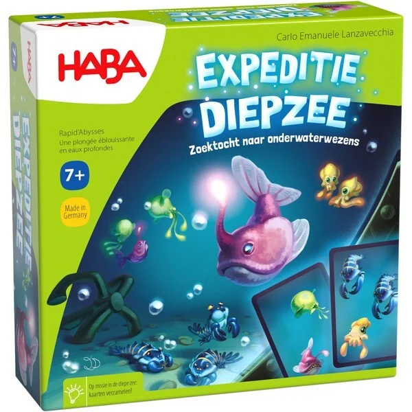 Haba Expeditie Diepzee, Expeditie Diepzee, gezelschapsspel, spel, familiespel, haba, wonderzolder.nl