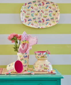 RICE plate butterfly, kinderservies, plate, bord, servies, butterfly, vlinder, RICE, wonderzolder.nl