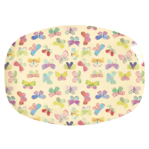 RICE plate butterfly, kinderservies, plate, bord, servies, butterfly, vlinder, RICE, wonderzolder.nl