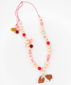 Feestbeest kids feestketting red velvet, feestketting, kindersieraad, red velvet, kinderketting, feestbeest kids, wonderzolder.nl