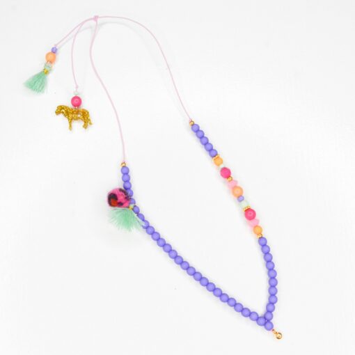 Feestbeest Kids ketting perfect purple, kinderketting, kindersieraad, ketting, perfect purple, feestketting, feestbeest kids, wonderzolder.nl