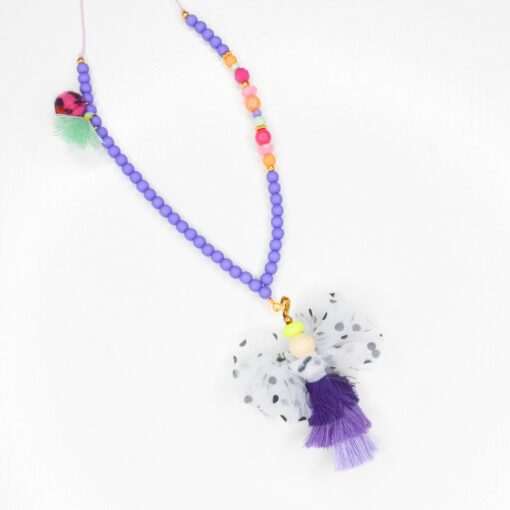 Feestbeest Kids ketting perfect purple, kinderketting, kindersieraad, ketting, perfect purple, feestketting, feestbeest kids, wonderzolder.nl