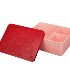 Blafre lunchbox bloemen roze rood, lunchbox, broodtrommel, lunchtrommel, lunch, blafre, wonderzolder.nl