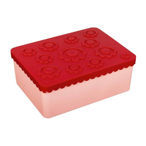 Blafre lunchbox bloemen roze rood, lunchbox, broodtrommel, lunchtrommel, lunch, blafre, wonderzolder.nl