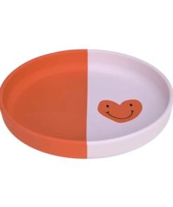Lässig siliconen bord happy rascals heart lavender, siliconen bord, happy rascals, heart, hart, roze, rood, kinderbord, siliconen, smile sky blue, lässig, wonderzolder.nl